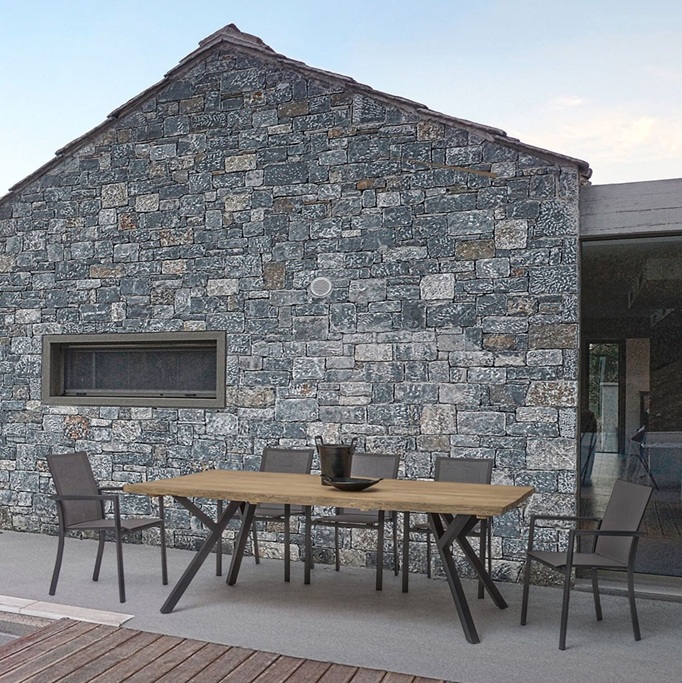 Konnor - Silla para exterior, Antracita (Pack 4 uds) - Apilables - Imagen 11