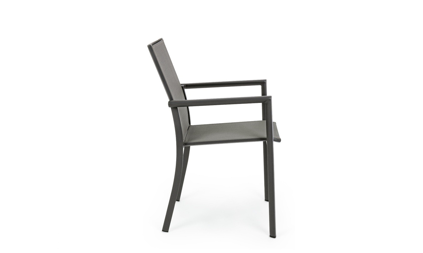 Konnor - Silla para exterior, Antracita (Pack 4 uds) - Apilables - Imagen 3