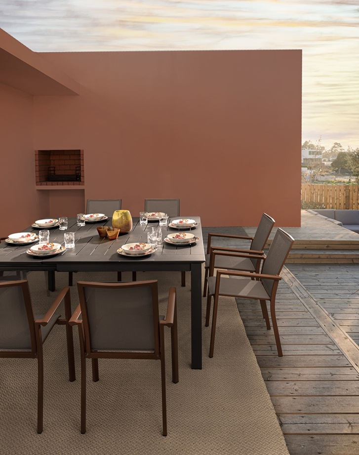 Konnor - Mesa Extensible de 160 (160) cm Antracita - Imagen 15