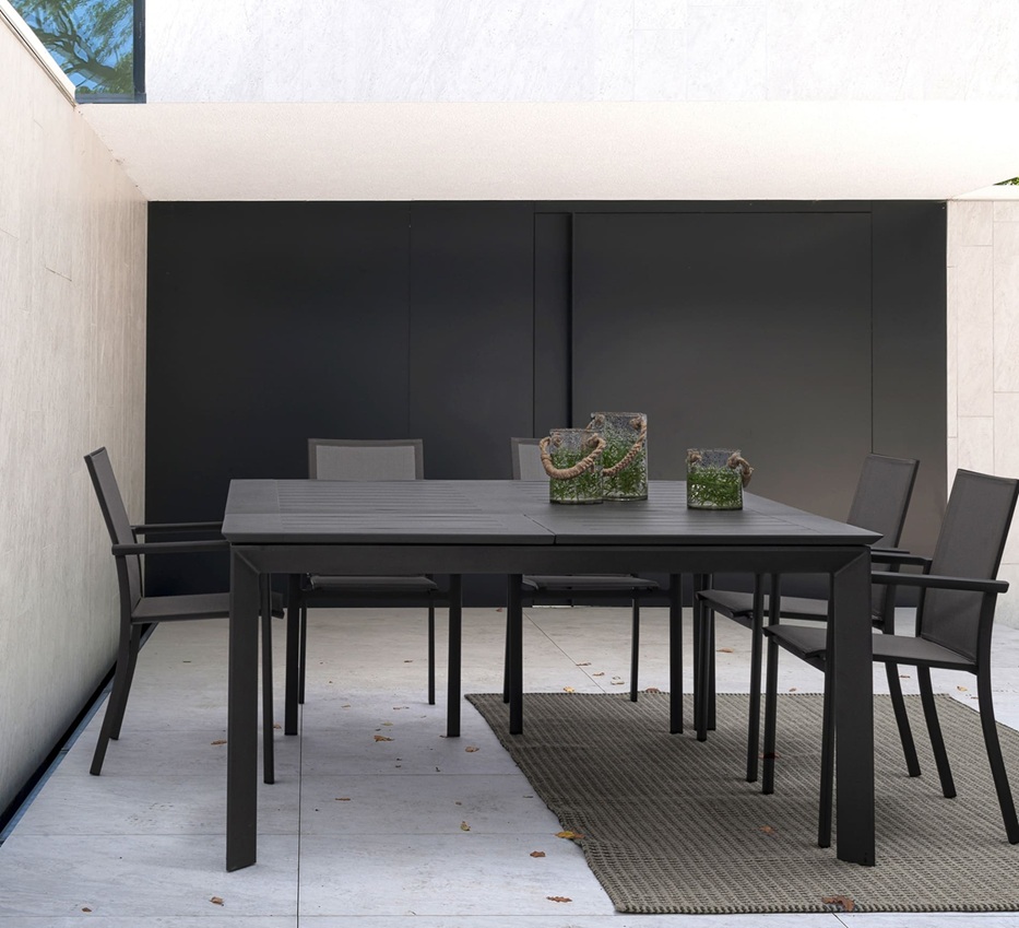 Konnor - Mesa Extensible de 160 (160) cm Antracita - Imagen 12