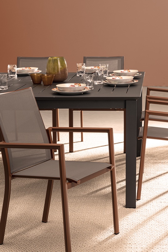 Konnor - Mesa Extensible de 160 (160) cm Antracita - Imagen 14