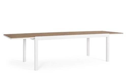 Elias - Mesa para exterior de 200 cm (Ext. 300) Blanco