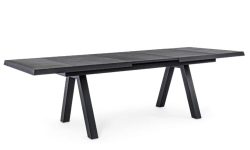 Krion - Mesa Extensible de 205 (265) cm Antracita
