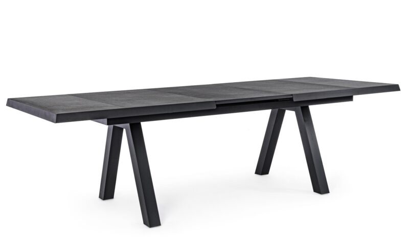 Krion - Mesa Extensible de 205 (265) cm Antracita