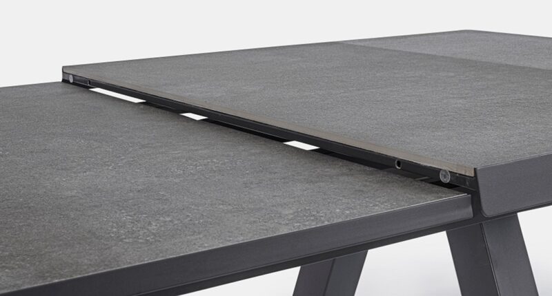Krion - Mesa Extensible de 205 (265) cm Antracita - Imagen 8