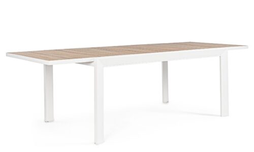 Belmar - Mesa para exterior de 160 cm (Ext. 240) Blanco
