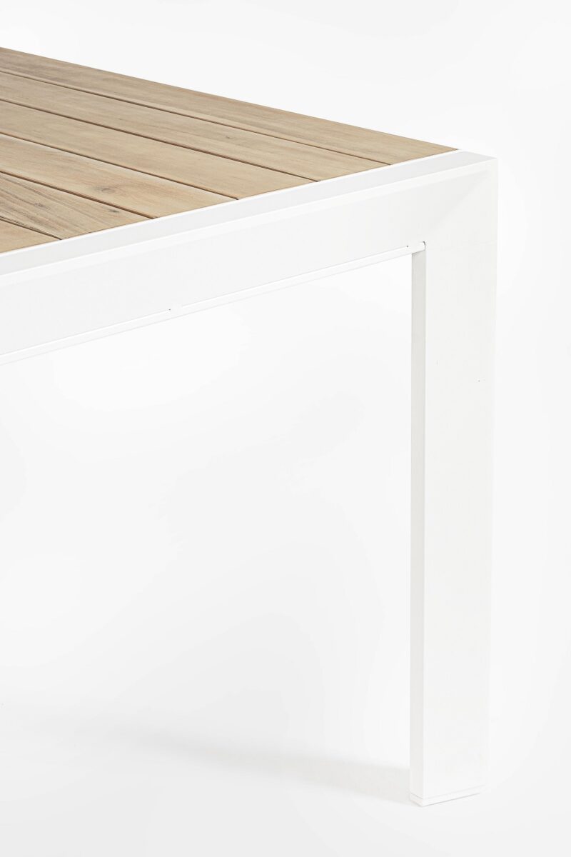 Belmar - Mesa para exterior de 160 cm (Ext. 240) Blanco - Imagen 7