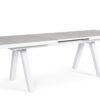 Krion - Mesa Extensible de 205 (265) cm Blanco
