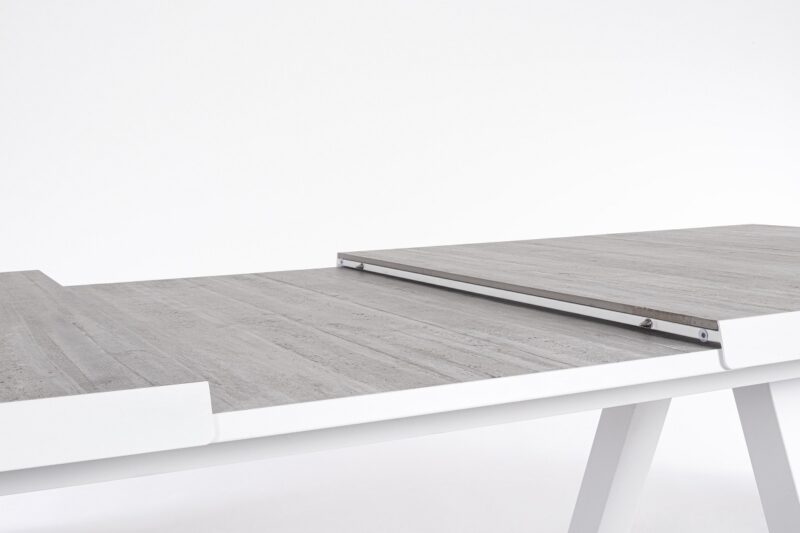 Krion - Mesa Extensible de 205 (265) cm Blanco - Imagen 8