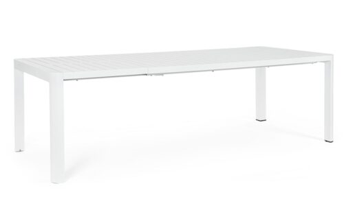 Kiplin - Mesa para exterior de 180 cm (Ext. 240) Blanco