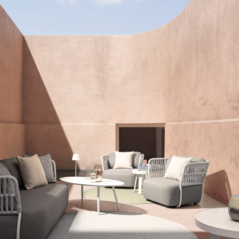 Palmer - Sillón para exterior Gris claro/Gris - Imagen 9