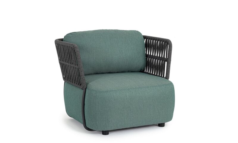 Palmer - Sillón para exterior Antracita/Jade