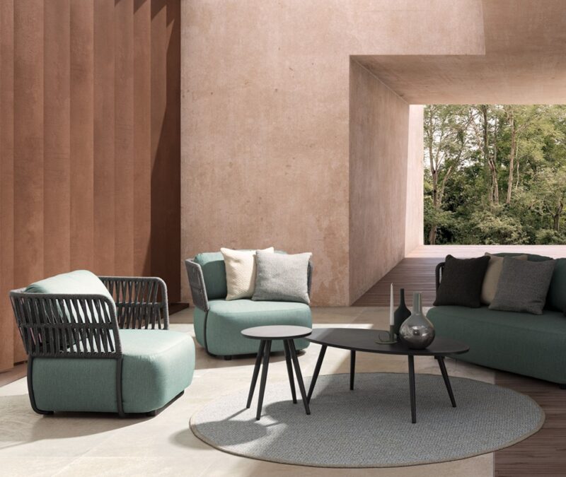 Palmer - Sillón para exterior Antracita/Jade - Imagen 8