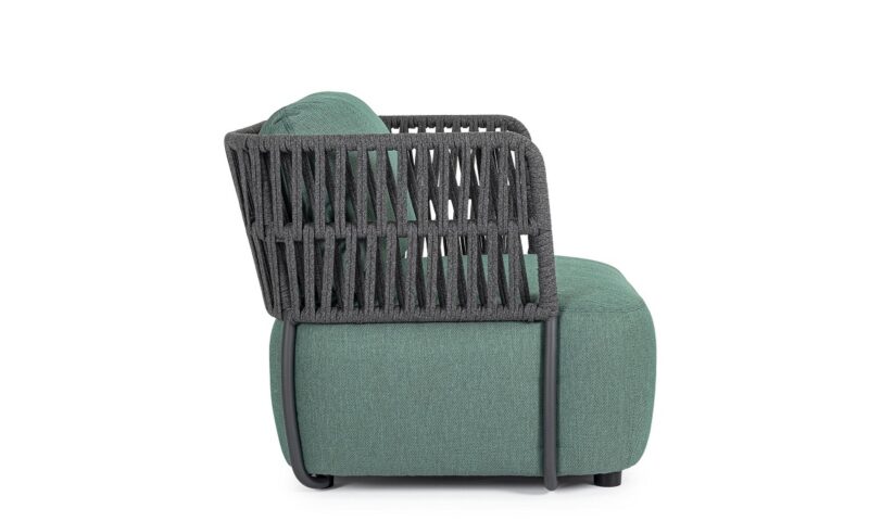Palmer - Sillón para exterior Antracita/Jade - Imagen 2