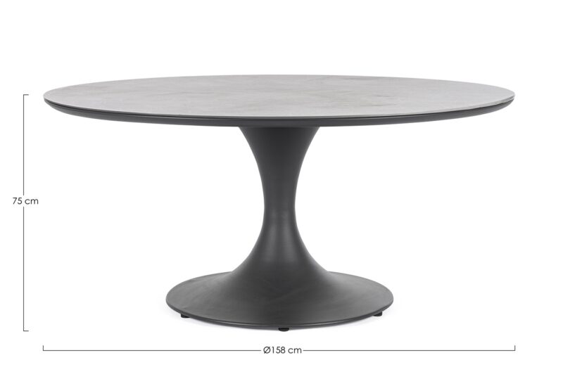 Arnold - Mesa de exterior de 158  cm Antracita (copia) - Imagen 2