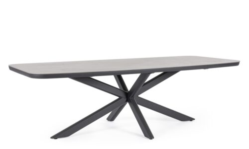 Isacco - Mesa de exterior de 240 x 110 cm Antracita