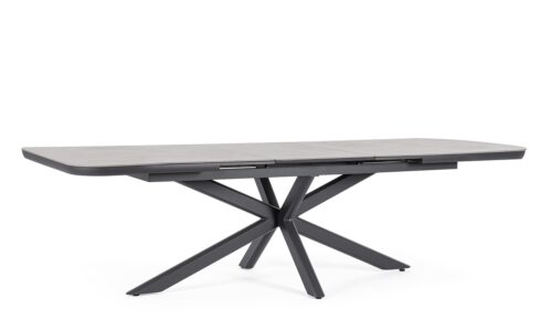 Pascal - Mesa de exterior de 200 (ext. 260) x 100 cm Antracita