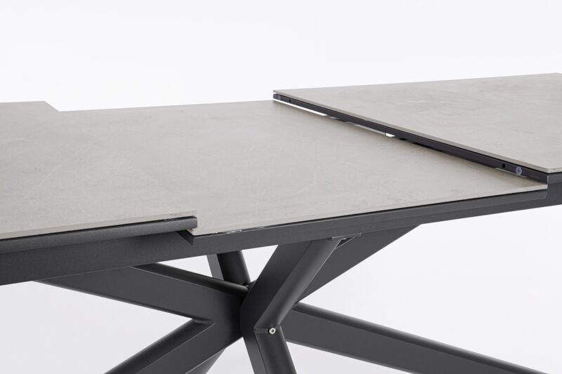 Pascal - Mesa de exterior de 200 (ext. 260) x 100 cm Antracita - Imagen 9