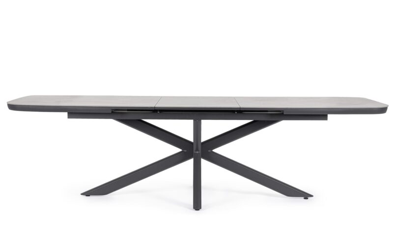 Pascal - Mesa de exterior de 200 (ext. 260) x 100 cm Antracita - Imagen 3