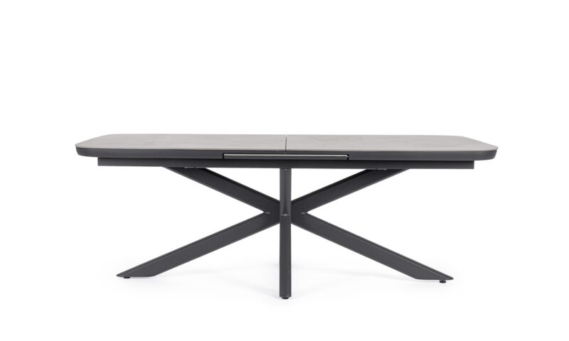 Pascal - Mesa de exterior de 200 (ext. 260) x 100 cm Antracita - Imagen 4