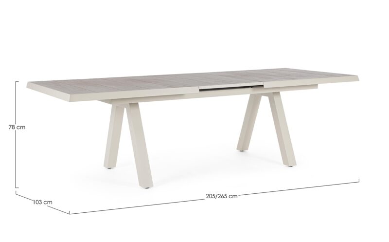Krion - Mesa Extensible de 205 (265) cm Pelican - Imagen 5