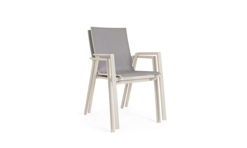 Krion - Silla para exterior, Pelican (Pack 4 uds) - Apilables - Imagen 6