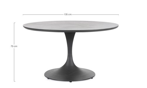 Alternative view of Arnold - Mesa de exterior de 120  cm Antracita