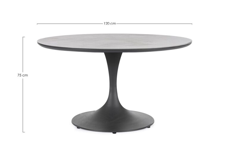 Arnold - Mesa de exterior de 120  cm Antracita - Imagen 2