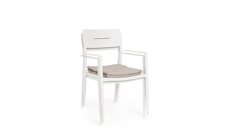 Nebula - Silla para exterior, Vapor (Pack 4 uds) - Apilables - Imagen 6