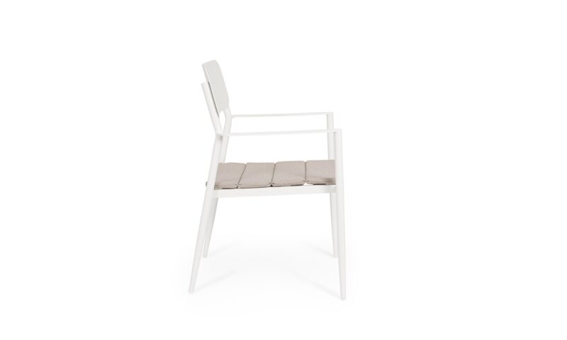Nebula - Silla para exterior, Vapor (Pack 4 uds) - Apilables - Imagen 3