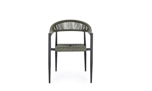 Alternative view of Jandia - Silla para exterior - Antracita/Verde (Pack 4 uds)