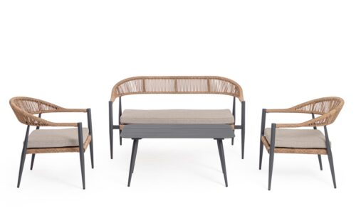 Jandia - Conjunto para exterior - Antracita/Natural