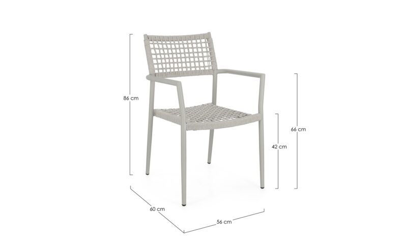 Caleta - Silla para exterior - Saturn (Pack 4 uds) - Imagen 7