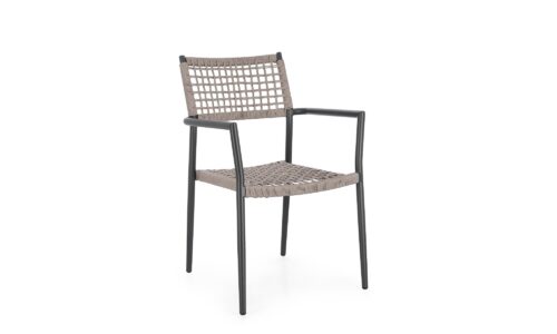 Caleta - Silla para exterior - Antracita/Khaki (Pack 4 uds)