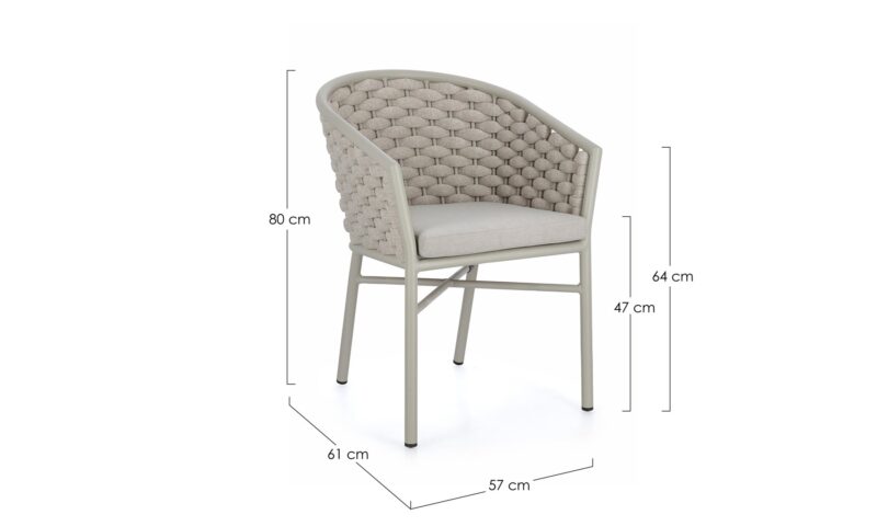 Margalida - Silla para exterior - Saturn (Pack 4 uds) - Imagen 7