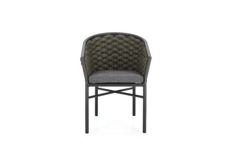 Alternative view of Margalida - Silla para exterior - Antracita/Verde (Pack 4 uds)