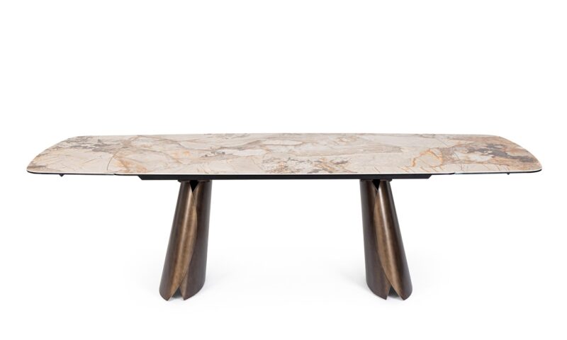 Cile - Mesa de comedor de 180 (ext. 220/260) x 100 cm Patagonia - Imagen 3