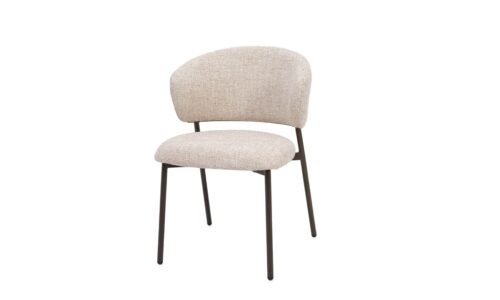 Alternative view of Prisca - Silla tapizado Bronce/Sand - Apilable