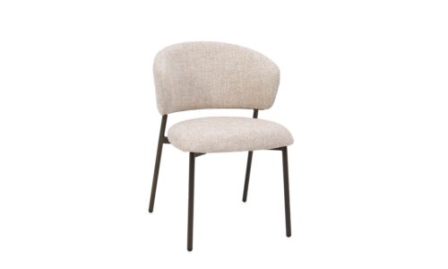 Prisca - Silla tapizado Bronce/Sand - Apilable