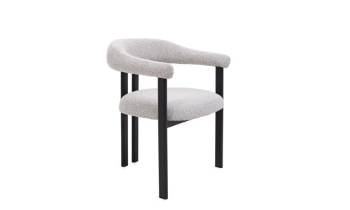Giuditta - Silla tapizado Negro/Gris
