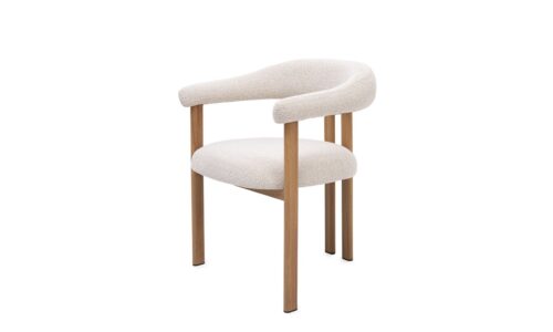 Alternative view of Giuditta - Silla tapizado Natural/Lino