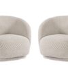 Brittany - Sillón giratorio, Natural (Pack 2 uds)