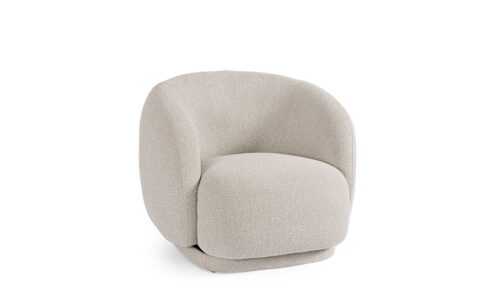 Brittany - Sillón giratorio, Natural
