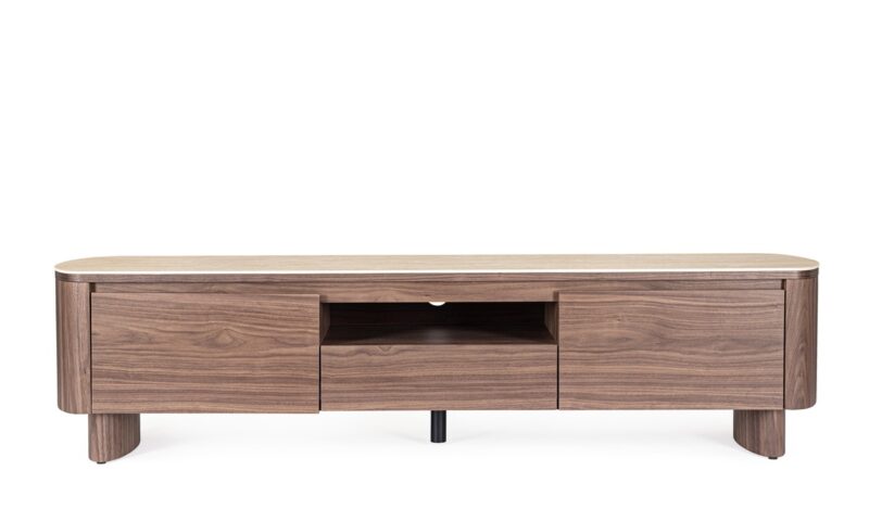 Ezekiel - Mueble para TV de 180 x 45 x 39.5 cm, 2P1C