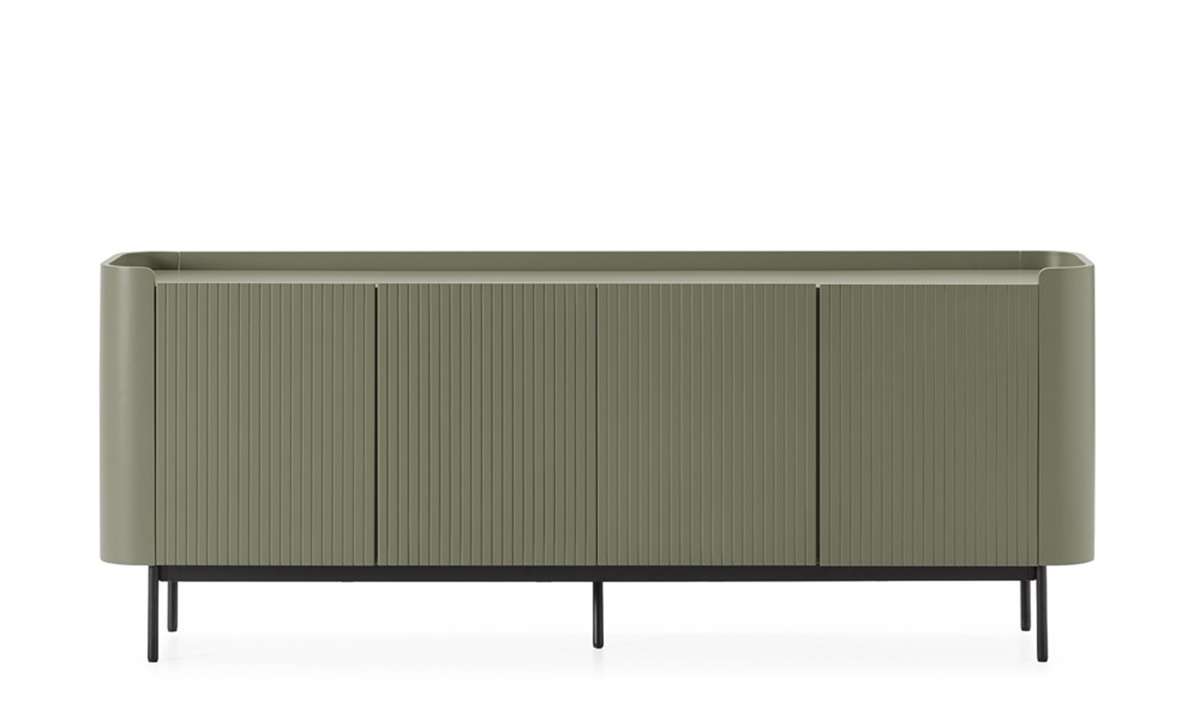 Willa - Aparador de 200 cm, 4P Verde