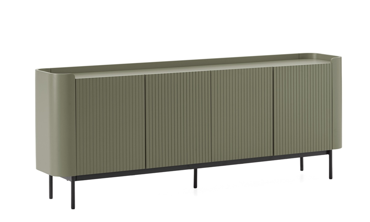 Willa - Aparador de 200 cm, 4P Verde - Imagen 2