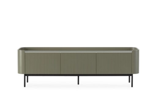 Willa - Mueble para TV de 180 cm, 3P Verde