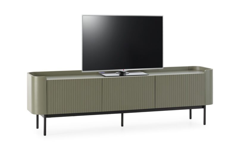 Willa - Mueble para TV de 180 cm, 3P Verde - Imagen 7