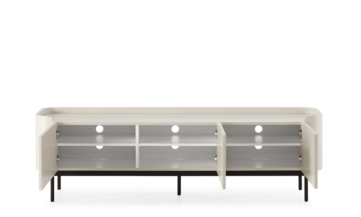 Willa - Mueble para TV de 180 cm, 3P Crema - Imagen 8