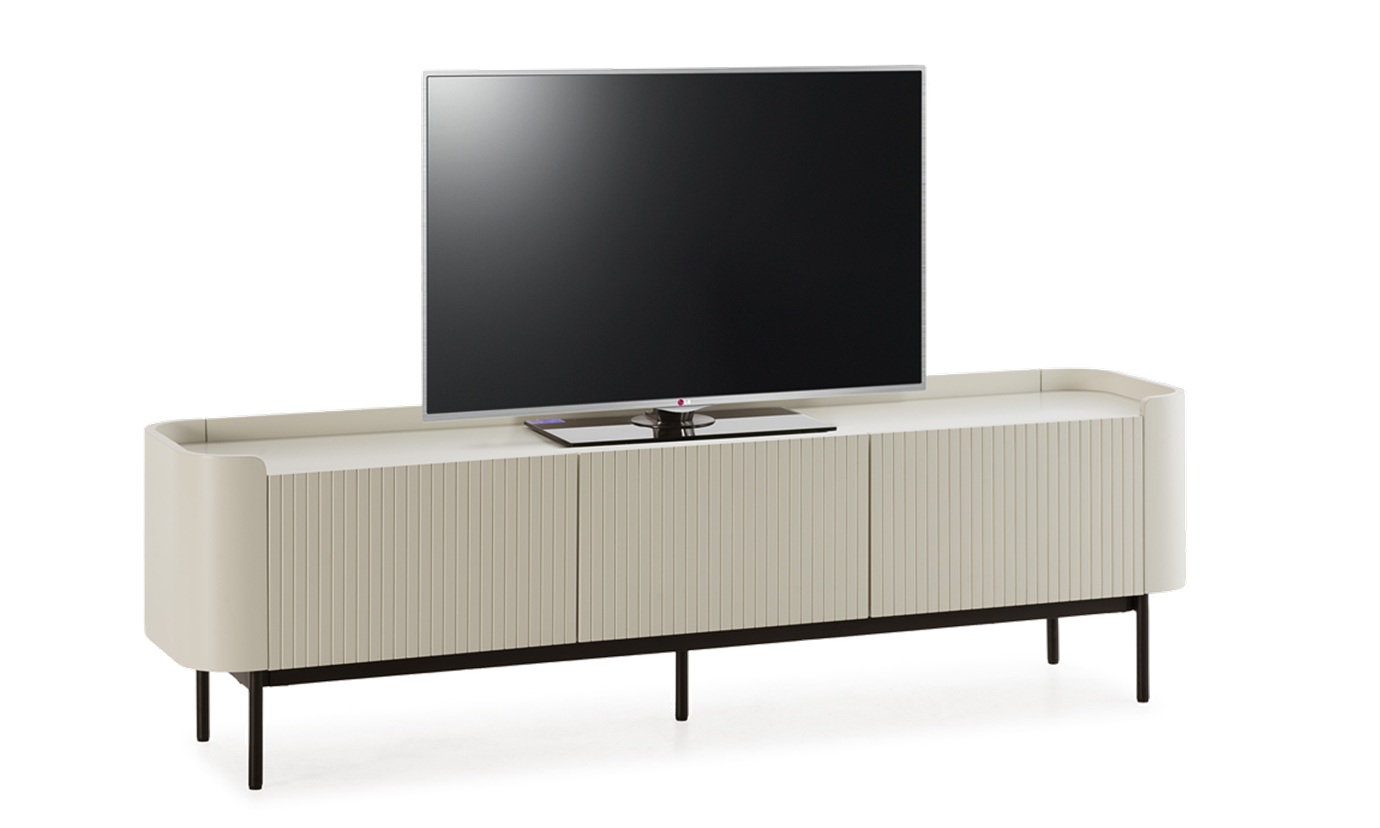 Willa - Mueble para TV de 180 cm, 3P Crema - Imagen 6